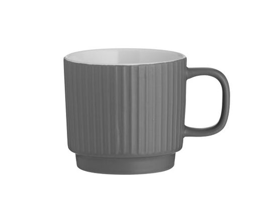 Embossed Grey Mug