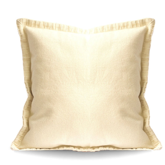 Stone Washed Cotton Pillow Cover, Cream
