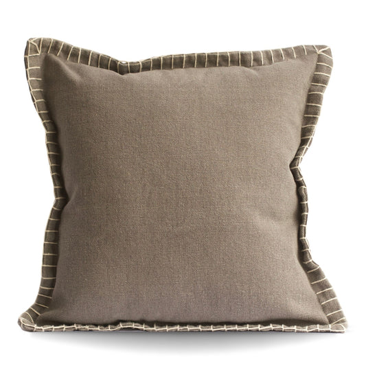 Stone Washed Cotton Pillow Cover, Grey